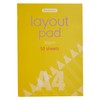 Stephens Layout Pad A4 50gsm 50 Sheets, Ideal For Sketch,