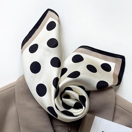 [Euyqs] Women's Scarves 100% Silk Uniform Office Scarves Handkerchiefs, #102 Beige