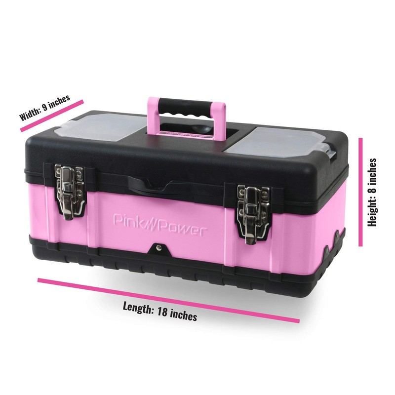 Pink Power Pink Tool Box for Women - 18" Small