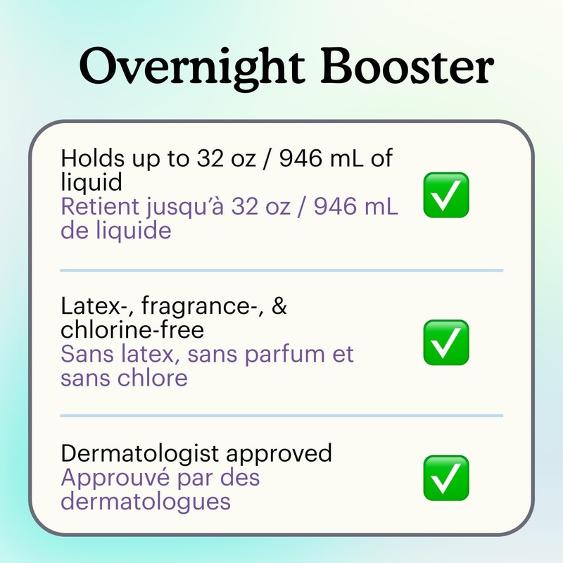 Because Overnight Booster Pads Fit All Adult Diapers, Helps Keep