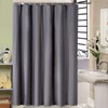 Waterproof Fabric Shower Curtain Thick Bathroom Curtain (Grey, 180x200cm)
