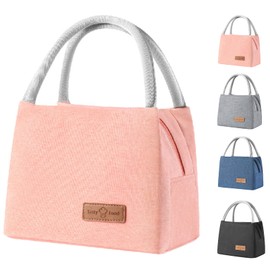 Insulated Lunch Bag, Flamingo Insulated Tote Bag Wide Open Insulated Cooler Bag Water-Resistant Thermal Leak-Proof Lunch Organizer for Adult Kids Outdoor Picnic Work (Pink)