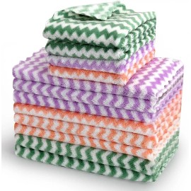 Kitchen HFGBLG Cotton Dish Rags Tidy Dish Cloths Bulk Dish Towels Set of 12 Kitchen Clea
