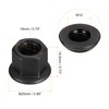 sourcing map M12 Flange Hex Nuts, 2pcs Grade 12.9 Carbon