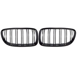 E90 E91 4 Door 09-11 Gloss Kidney Grille Double Bridge
