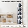 KOCASO Vertical Shoe Rack, 8 Tier Vertical Narrow Tall Shoe