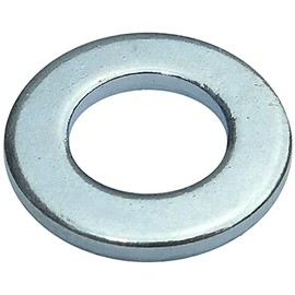 AERZETIX - C49254 - Set of 100 Flat Wider Washers - M7 Diameter 14 mm H 1.5 mm - Galvanised Steel - DIN 125 - for Wooden Structures