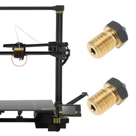 eMagTech 4pcs 0.4mm Nozzle M6 300C Degree Temperature Compatible with Anycubic Kobra Mega S X Chiron Compatible with Prusa i3 MK3S Mini Mini+ Extruder V6 Hotend 3D Printer