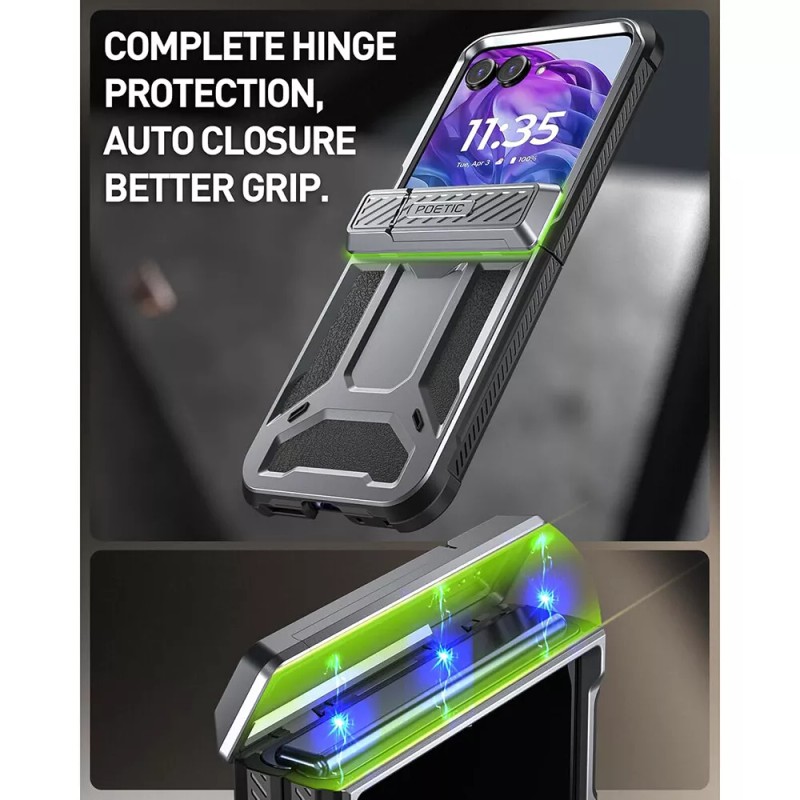 For Moto Razr Plus 2024 Case Poetic with Kickstand Shockproof