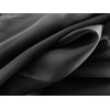 Set of 2 Luxton Black Sheer Curtains, Rod Pocket Voile