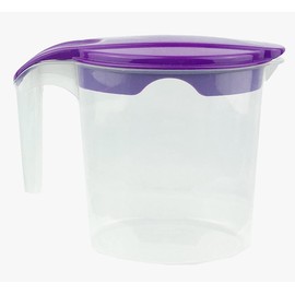 1 Liter Plastic Water Fruit Juices Jug Milk with Lid and Easy in Pouring (Mix Color, 5)