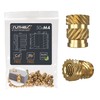 ruthex M4 Threaded Inserts - 50 Pieces RX-M4x8.1 Brass Heat