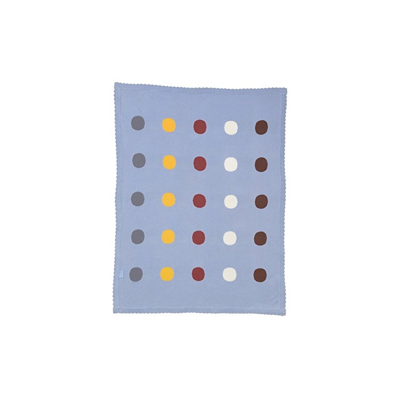 FRANCK & FISCHER 1002-2161 Wrap Knitted Blanket, Blue