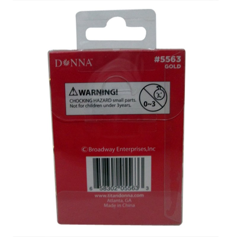 Donna Collection Filigree Tube, Gold, 10mm