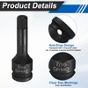 HARFINGTON 1/2" Drive Impact Hex Bit Socket 7/16 Inch SAE