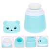 Envase de Talco para Bebés Azul Diseño de Oso, PP