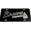BLVD Atlanta Braves Fan Laser Engraved License Plate Matte Black