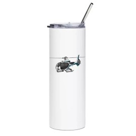 Eurocopter EC130T2 Stainless Steel Water Tumbler with straw - 20oz.
