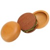 Hamburger Coaster Set Heat Insulation Cute Exquisite Wood Drink Coasters