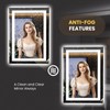 LOAAO 23.6"x31.5" LED Mirror for Bathroom, Lighted Bathroom Mirror with