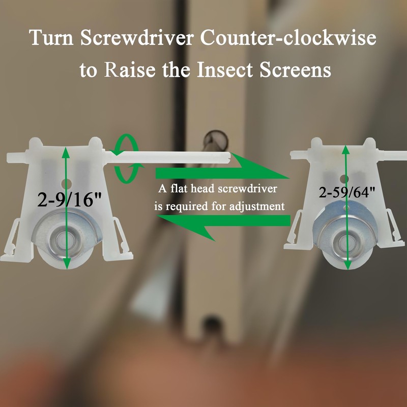 Lower Sliding Screen Door Roller Assembly Fits Andersen Gliding Screens