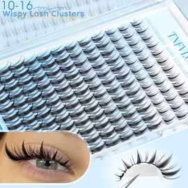 Fairy Lash Clusters Manga Eyelash Clusters Wispy Individual Lashes 10-16MM Natural Cluster Eyelash Extensions Anime Lash Extension DIY Eye Lashes Clusters C-Curly by TNFVLONEINS