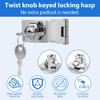 Flintronic Hasp Lockable, Safety Hasp with Screws & Lock, Drawer