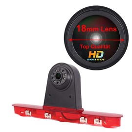 18mm Linse Top Qualität Auto Bremsleuchte Rückfahrkamera für Citroen Dispatch/Toyota Proace/Peugeot Expert Traveller Van 3 Transporter 2016(Neuer Gegenstand: Winkel und Abstand einstellbar)