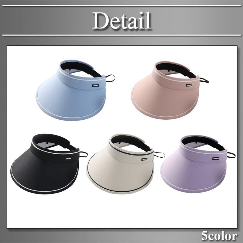 Buzz Selection CAP261 Women's Visor Cap, One Color Hat, Golf,