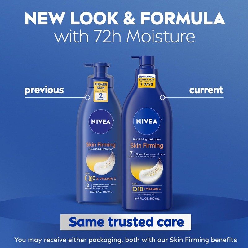 Nivea Nourishing Skin Firming Body Lotion, 16.9 Fluid Ounce