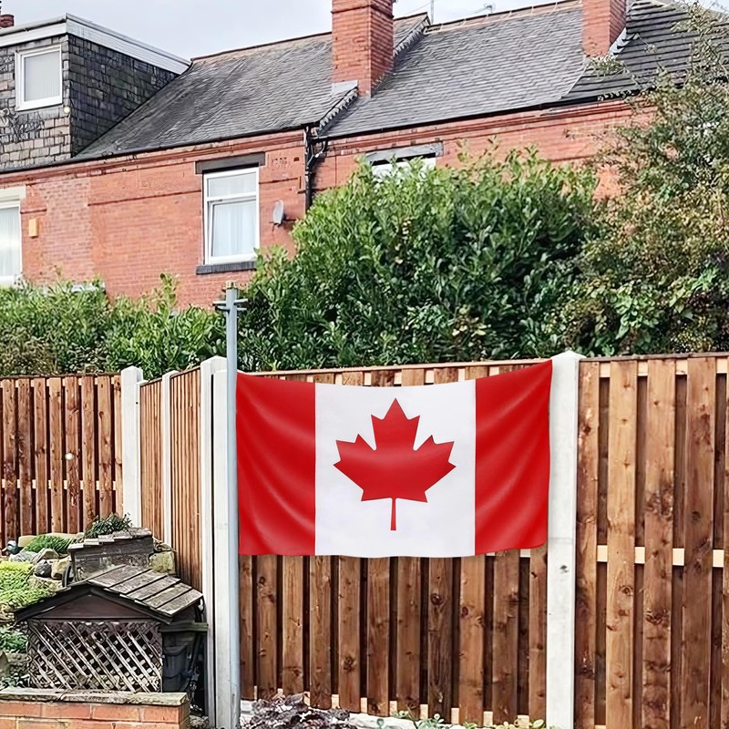 Canada Flag, Premium Canadian Flag 3Ftx5Ft, Double Stitched Polyester Maple