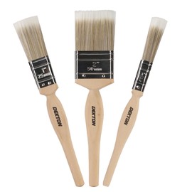 Dekton 3pc Professional Grade Precision Paintbrush Set-Ideal for Water-Based Gloss Emulsion Paints|Includes 3 Brushes (12mm), (25mm), (50mm)| Quality Bristles| Ensures Smooth, Precise Application