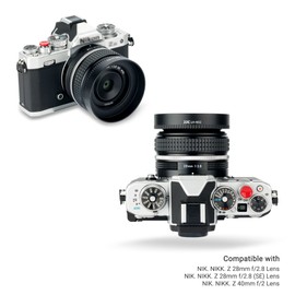 Lens Hood for Nikon NIKKOR Z 28mm f/2.8, Z 28mm f/2.8 (SE), Z 40mm f/2 Lens, Aluminium Alloy No Vignetting Lens Hood, Compatible with 52mm Filters and 52mm Lens Cap