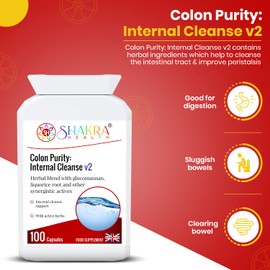 Colon Purity: Internal Cleanse v2 - Ultimate Bowel Flush, Constipation & Regularity. Ideal Before or After Colonic Treatments | Shakra Health