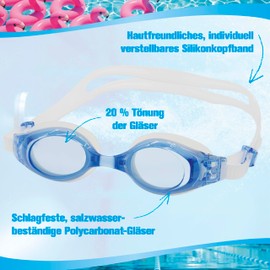 B&S Turtle View Unisex Adult Swimming Goggles UV Protection SWIPE Technology Anti-Fog Size Adjustable Eye Protection Water Goggles (Blue Advanced with SWIPE Technology)