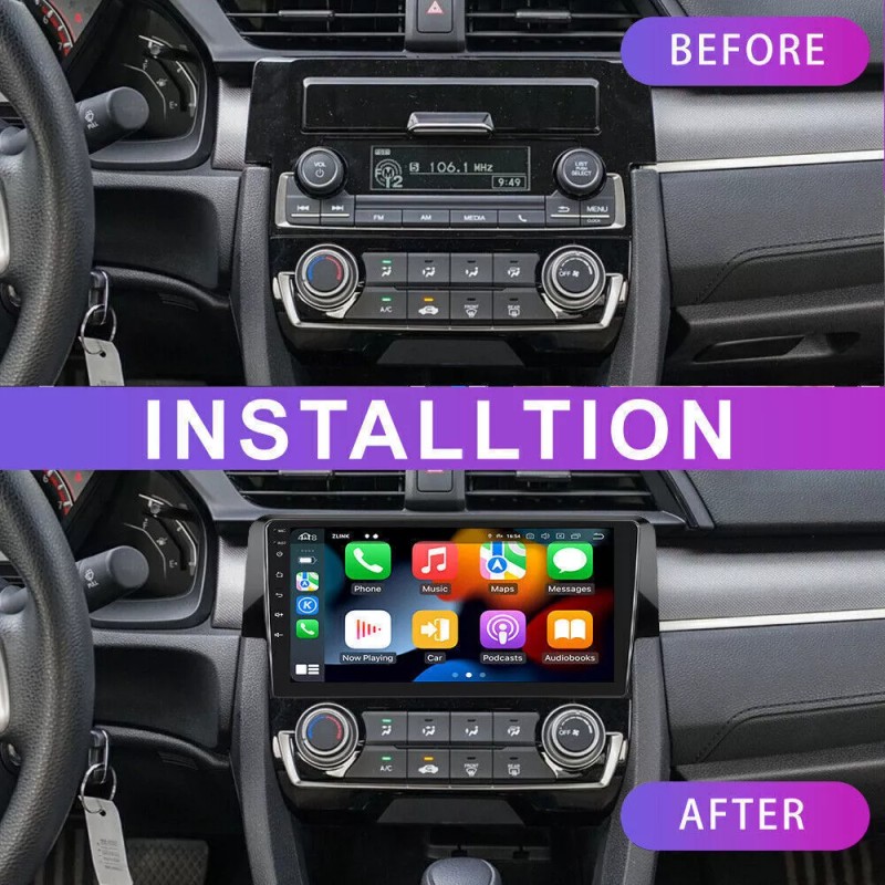 Autoparts-CCWD For Honda Civic 2016-2021 Apple Carplay Android 13 Car