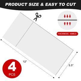 Thaibear Magnetic Vent Covers, 5.5" x 12", 4 Pack Strong Ceiling Vent Covers for Home Wall, Floor Vents Air Register, RV, Home HVAC and AC Vents, Magnetic Vent Cover for Ceiling Iron Register