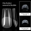 Cycullinyt 600 Pieces Square Nail Tips, Medium Square Semi-Matte Nail