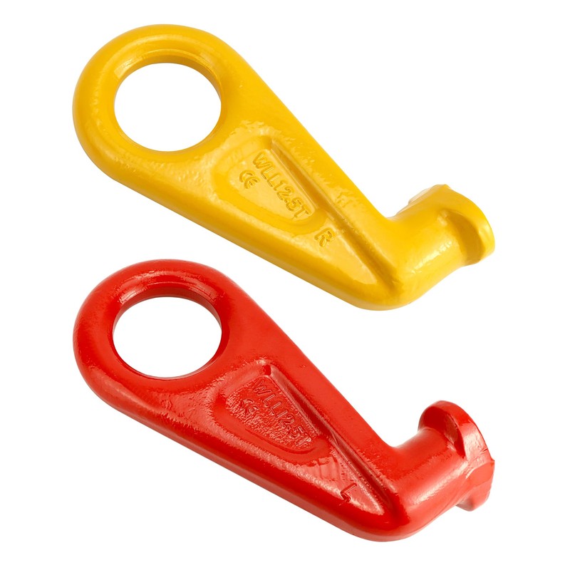 QWORK Shipping Container Lifting Hooks, 2 Pack 12.7 T Left