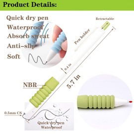 Abhay 10 PACK Retractable Quick Dry Gel Ink Pens Office Supplies Pen with Super Soft Grip & Pen Clip,Black Gel Ink Pens,Smooth Writing Black Ink Journaling Pens, Gift Pen Set