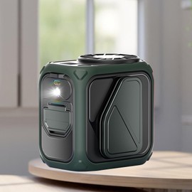 Portable Waist Fan - Camping Fan | Clip on Strong Wind Quiet Small Portable Neck Cooler 12h Runtime with Flashlight for Camping Golf Gym