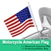 SWLOR Motorcycle American Flag, 6x9 inches, Red, White, Blue, Double