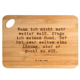 Mr. & Mrs. Panda Bamboo Chopping Board "Wenn ich Nicht mehr..." [German Language] Gift, Saying, Breakfast Board, Master, Saying Gifts, Wisdoms, Boards