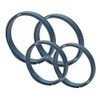 TITAN MANIA Titanium Key Ring, Blue, Titanium Key Chain, Motorcycle,