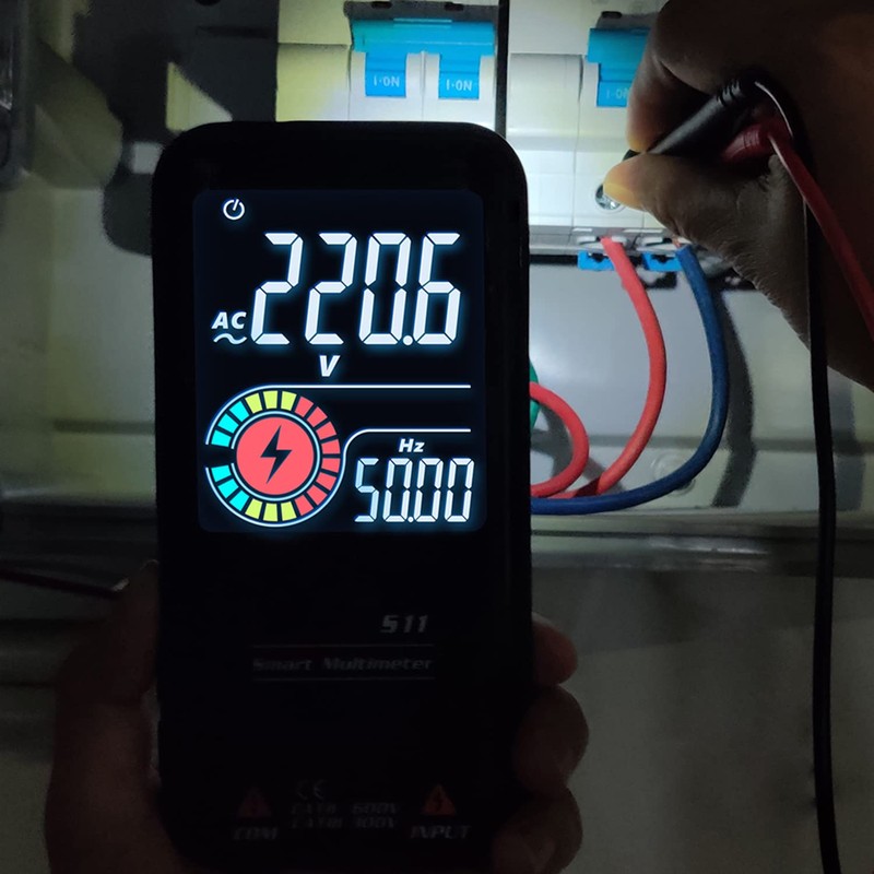 BSIDE Digital Multimeter & Voltage Tester Kit with Large Colour
