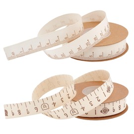 PH PandaHall 9m/ 9.8 Yards Measuring Tape Ribbon Cotton Ribbon with Scale 2 Rolls 15mm Seamstress Tape Cloth Tape Measure Ruler Ribbon for Sewing Lose Weight Body Waist Circumference Tailor Craftsmen
