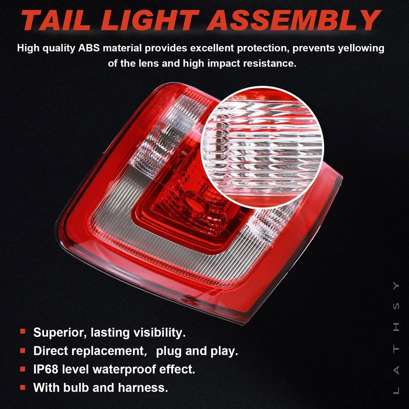 Tail Lights Compatible With 2008-2012 Ford Escape Rear Light Taillights