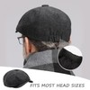 COACOM 1 Black Melon Hat, Flat Cap for Men, Newspaper