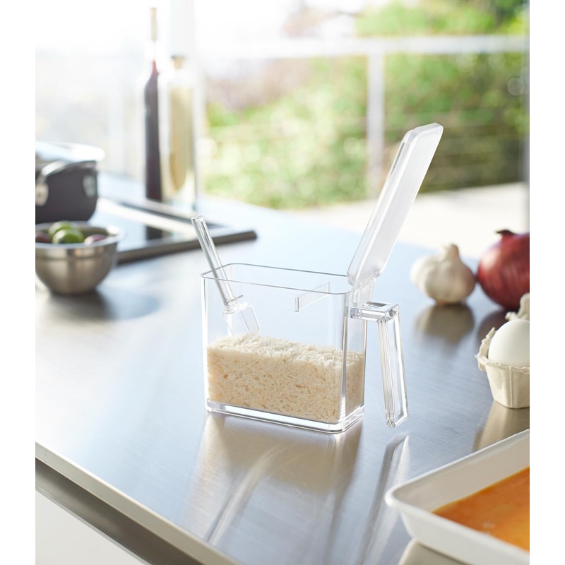 Yamazaki Jitsugyo (Yamazaki) Seasoning Stocker Tower S White 2867