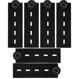 Trouser Waist Extender Set - Adjustable Button Extender for Pants & Jeans - Elastic Waistband Expander for Men & Women - Ideal for Pregnancy, Weight Fluctuations & Post-Surgery - Durable & Discreet